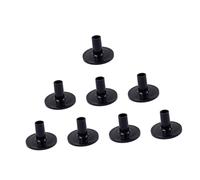 Milisten 8pcs Drum Accessory Set Black Plastic Cymbal Stand Sleeves with Flange Base Replacement for Hi Hat Clutch Cymbal Protection Drum Kit Parts