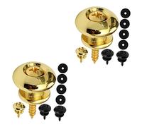 Milisten 8pcs Electric Guitar Strap Locks Schaller Design Guitar Strap Buttons Lock Pins for Acoustic Bass