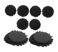 Milisten 8pcs Folding Umbrella Top Screw Cap Parasol Umbrella Tip Caps End Tip Replacement Top Replacement Securing End Screw Fabric Black