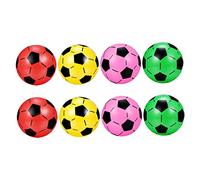 Milisten 8Pcs Inflatable Soccer Balls Football for Outdoor Indoor Play Creative Design for Color Cognition Visual Stimulation