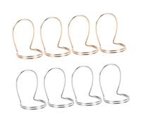 Milisten 8Pcs Metal Guitar Finger Picks Bass Plectrum for Banjo Mandolin Acoustic Electric Folk Guitar Ergonomic Design Comfortable Fit in Gold and Silver