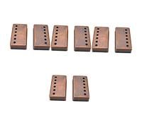 Milisten 8pcs Metal Guitar Pickup Covers for Humbucker Cover Compatible Electric Guitar