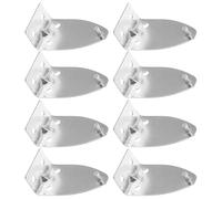 Milisten 8pcs Metal Window Hook for Blinds Vertical Blind Positioning Clips Windproof Hold Down Brackets for Home Window Treatment