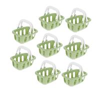 Milisten 8pcs Mini Shopping Basket for Lightweight Grocery with Dual Handles for Pretend Play and DIY Crafts for Ages Shopping