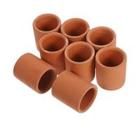 Milisten 8pcs Mini Terracotta Clay Planters Small Pottery Pots for Succulents Cacti Indoor Decoration Compact DIY Friendly Flower Pots for Desktop Gardening and Dollhouse Accessories