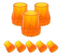 Milisten 8pcs Non-Slip Cane Tips Replacement Oxford Walker Tips for Elderly Walking Poles Canes Sticks Seniors Crutches