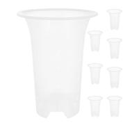 Milisten 8pcs Orchid Planter Pots with Side Holes for Ventilation and Drainage, Suitable for Orchids and Succulents, Sturdy Pp Material, Simple Stylish Design for Garden and Living