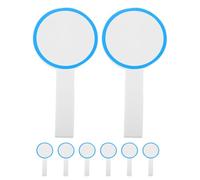 Milisten 8pcs Portable Blank Dry Erase Board Handheld Writable Scoreboard Judges Paddle for Game Scoring Practical Erasable Whiteboard for Voting and Scoring Board Use