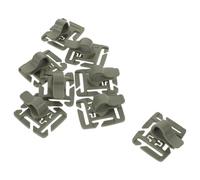Milisten 8pcs Rotatable Water Bladder Tube Clips Tactical Backpack Hose Clamps in Army Green for Outdoor Hiking Camping Hydration Pack Accessories