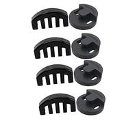 Milisten 8pcs Rubber Violin Mute Full Practice Mutes for Stringed Instruments Styles Lightweight and Portable for Musicians to Reduce Volume While Preserving Tone