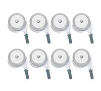 Milisten 8pcs Silent Wheels Replacement Plastic Omnidirectional Casters for Walker Accessories Swivel Wheels