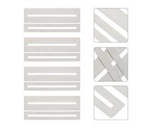 Milisten 8pcs Silver Guitar Fingerboard Protective Gaskets Guitar Repair Pads Radial Polished Instrument Accessories for Fretboard Grinding and Leveling