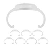 Milisten 8pcs White Bottle Handles for Boy Girl Newborn Wide Neck Milk Bottles Grip Replacements Feeder Handle