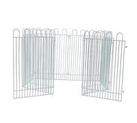 Milisten 8pcs White Iron Wire Hamster Toy Fence Indoor Pet Barrier for Small Pets Exercising and Keeping Fit Suitable for Home and Store Use
