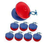 Milisten 8pcs Wooden Castanets for Easy to Play Musical Instruments for Preschool Music Education Rhythm for Interactive Family Bonding and Early Learning