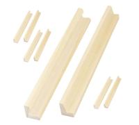 Milisten 8Pcs Wooden Domino Holder Tray Multi Function Display Stand for Dominoes Elegant Design for Organized Gameplay for Adults and Creative Displays