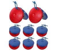 Milisten 8pcs Wooden Finger Castanets Musical Instruments for Preschool Learning Family Fun Easy to Use Percussion with Sound Quality for Early Childhood Music Education