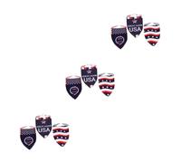 Milisten 9 Pcs Dog Collar Bib Pet Dog Flag Dogs Usa Flag Dog Collar American Flag Dogs US Flag Dog Bandana American Flag Dog Bandana American Bibs Flag Bandana Patriotic Dog Bandanas