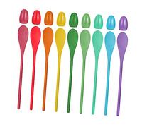 Milisten 9 Sets Egg Spoon Race Game Fun Outdoor for Adults for Parties and Family Gatherings Easy to Play Smooth Surface for Comfortable Handling Random Color