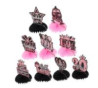 Milisten 9pcs Birthday Honeycomb Centerpieces Easy to Assemble Table Decorations for Layouts for Photos Unforgettable Moments for Bars and Shopping Malls