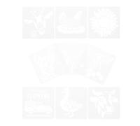 Milisten 9pcs Farm Animal Stencils Template Drawing Template White Artistic Reusable Easy to Use for DIY Card Making and Wood Painting by Artists and DIY Enthusiasts
