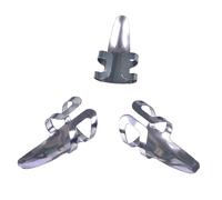 Milisten 9Pcs Stainless Steel Forefinger Picks for Guitar and Bass Ergonomic Design Plectrums for Stringed Instruments Durable Material Comfortable Fit for Beginners and Pros