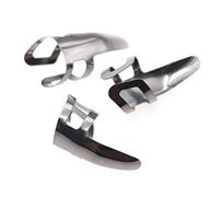 MILISTEN 9pcs Stainless Steel Index Finger Pick Fingerpicks Ukulele Pick Thumb Plectrum Metal Banjo Picks Metal Thumb Pick Finger Picks Bass Nail Plectrum Metal Finger and Guitar Dial