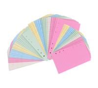 Milisten A5 and A6 Loose-leaf Notebook Refill Paper Set with 6-hole Punch, Lined and Blank Pages, Planner Inserts for Office and School Organizers, 3-book Pack