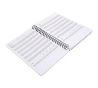Milisten A5 Fitness Journal and Workout Planner Notebook for Gym Logging, Diet Tracking, and Self-discipline - Spiral Bound Schedule Notepad for Women and Men