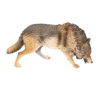 Milisten Abs Material Detailed Wolf Figurine Boys and Girls Toy Wolf Statue Decorative Animal Model Cognitive Learning Craft for Home