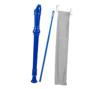 Milisten Abs Soprano Recorder Flute for Beginners Adults German Style with Smooth Surface Material Easy Learning Instrument for Music Lessons Home Practice Blue