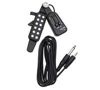Milisten Acoustic Pickup for Folk and Classical Guitar Volume Control Electric Guitar Banjo Microphone Transducer Build Kit Bass Preamp Silver