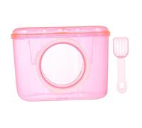 Milisten Acrylic Hamster Sand Bath Container Safe and Easy to Clean Bathroom for Pets for Hamsters and Chinchillas Stylish Design for Home Use