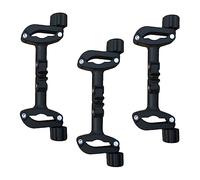 Milisten Adjustable Baby Stroller Connector in Black, Iron and Plastic Material, Connect Two Identical Baby Strollers Easily for Walking and Baby-Sitting, Detachable Twin Pushchair