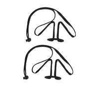 Milisten Adjustable Mic Neck Stand with High Stability and Portable Design 2pcs Plastic and Metal Microphone Holder for Hosts and Stage Performers at Events the Go Performances