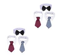 Milisten Adjustable Pet Bow Tie for Small Dogs and Cats Necktie Collar for Weddings Parties and Daily Grooming Grey Bow