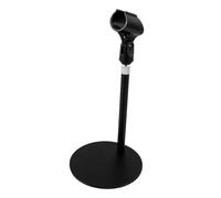 Milisten Adjustable Telescopic Microphone Stand for Desk Gaming Accessories Round Base Sturdy Mini Compact Vibration Dampening