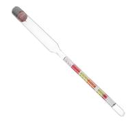 Milisten Alcohol Hydrometer Wine Hydrometer Triple Scale 0.990-1.060 Specific Gravity Glass Alcohol Tester High Precision Reusable Tool for Home Brewing and Wine Making