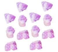 Milisten Amethyst Crystal Stones Bulk Pack Rocks for Aquarium Decor Tumbled Stones 100g
