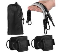Milisten Ankle Resistance Bands for Leg Cable Attachments Gym Strength Training Leg Professional Ankle Guard for Home Workout Hip Abductors and