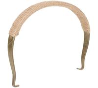 Milisten Antique Copper Teapot Handle Replacement with Rope Grip, Large Anti-Scald Kettle Handle for Korean Japanese Style Teakettle, Sturdy Iron Alloy Teapot Grip for Safe Tea Brewing