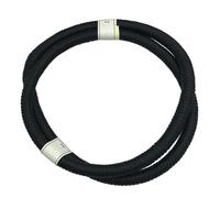 Milisten Arab Shemagh Headband Men’s Head Wrap Scarf Black 54cm Traditional Dubai Saudi Arabian Costume Accessory for Travel and Outdoor Use