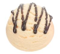 Milisten Artificial Ice Cream Scoop PVC Vanilla Small Size Realistic Ice Cream Balls Photo Prop Party Decoration Pretend Play Food Model