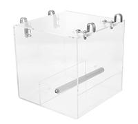 Milisten Automatic Birds Feeding Bowl for Parrots Large Acrylic Water Dish Easy Clean and Install Pet Feeder Suitable for Parrot Cage Convenient Bird Food Dish