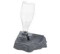 Milisten Automatic Reptile Water Feeder Creative Drinking Fountain for Tortoises and Lizards Grey PET Supplies Easy Installation