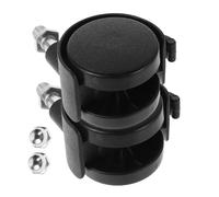 Milisten Baby Bath Seat Replacement Wheels with Brake, Removable Plastic Caster Wheels for Baby Chair Accessories, Universal Adjustable Swivel Casters Set with Nuts for Bathroom Safety (4