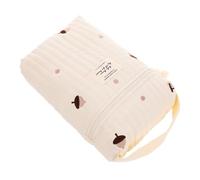 Milisten Baby Diaper Storage Bag, Multi-Function Cotton Cloth Pouch with Large Capacity, Easily Attaches to Stroller, Reusable Nappy Bag for Travel and On-the-go Parents