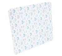 Milisten Baby High Chair Mat Nonslip Floor Mat Under Highchair with Rainbow Pattern for Boys and Girls Suitable for Feeding and Picnic Use