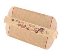 Milisten Bamboo Fine Tooth Comb and Wide Tooth Pet Grooming Rake for Dogs and Cats, Double-Sided Traditional Bamboo Hair Comb for Thick Fur and Dandruff Removal, Suitable for Sensitive