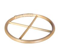 Milisten Bamboo Windchime Frame and Ring for Outdoor Wind Catcher DIY Crafts, Hollow Top Bamboo Craft Accessory Suitable for Small and Large Outdoor Chimes